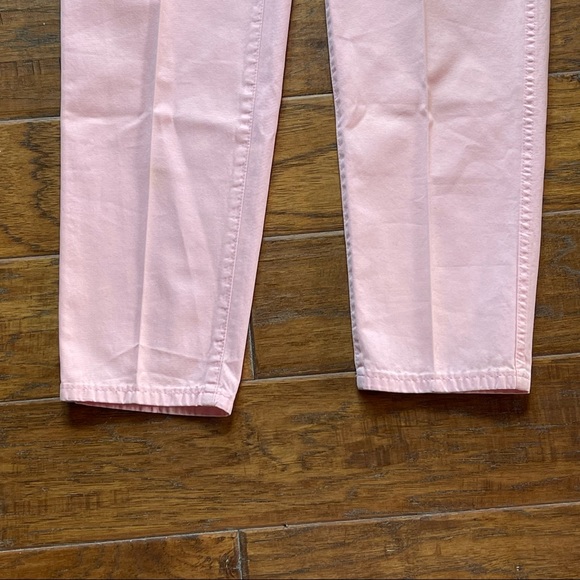 Vintage Escada Margaretha Rey light pink & gold ONE straight leg skinny jeans - Picture 6 of 16